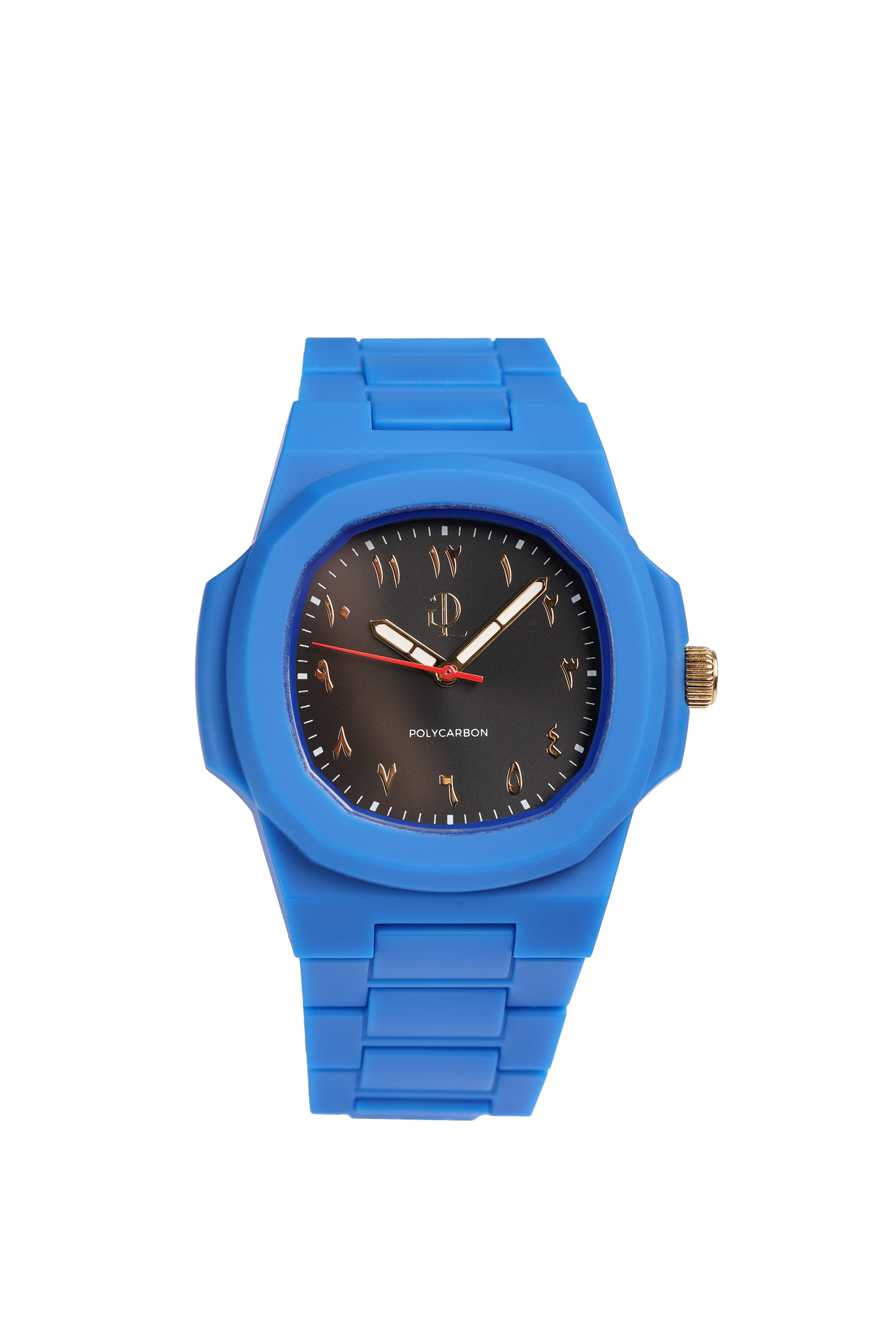 Orologio Blu Polycarbon Nero Dial Arabic