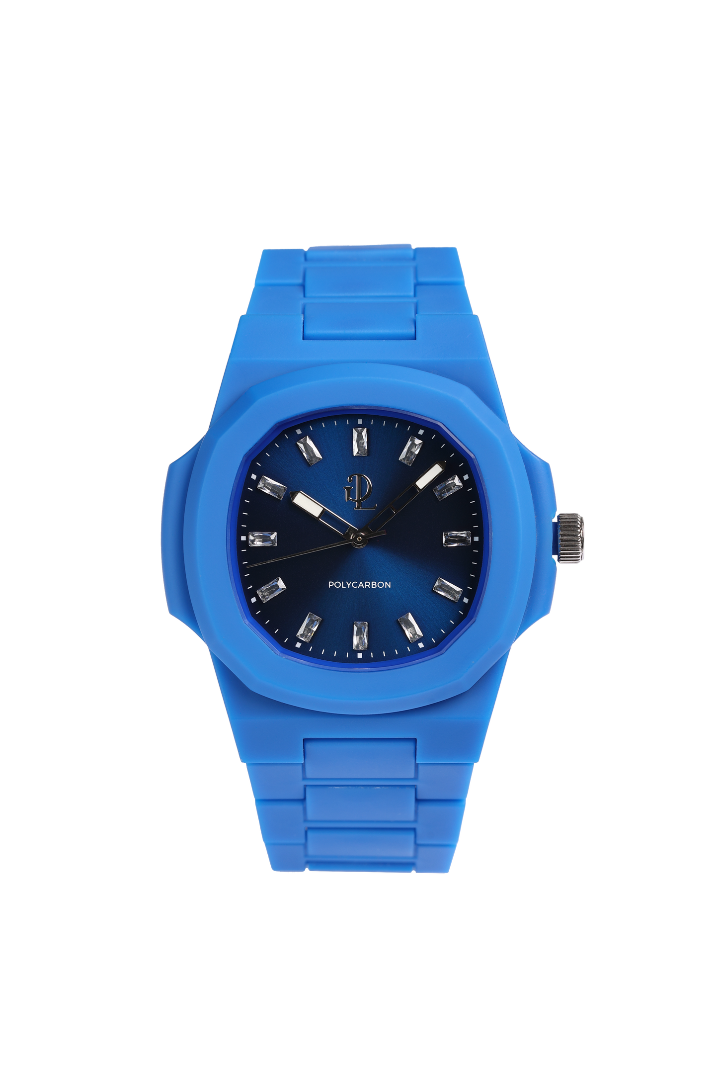 Orologio Indici in Cristallo Blu