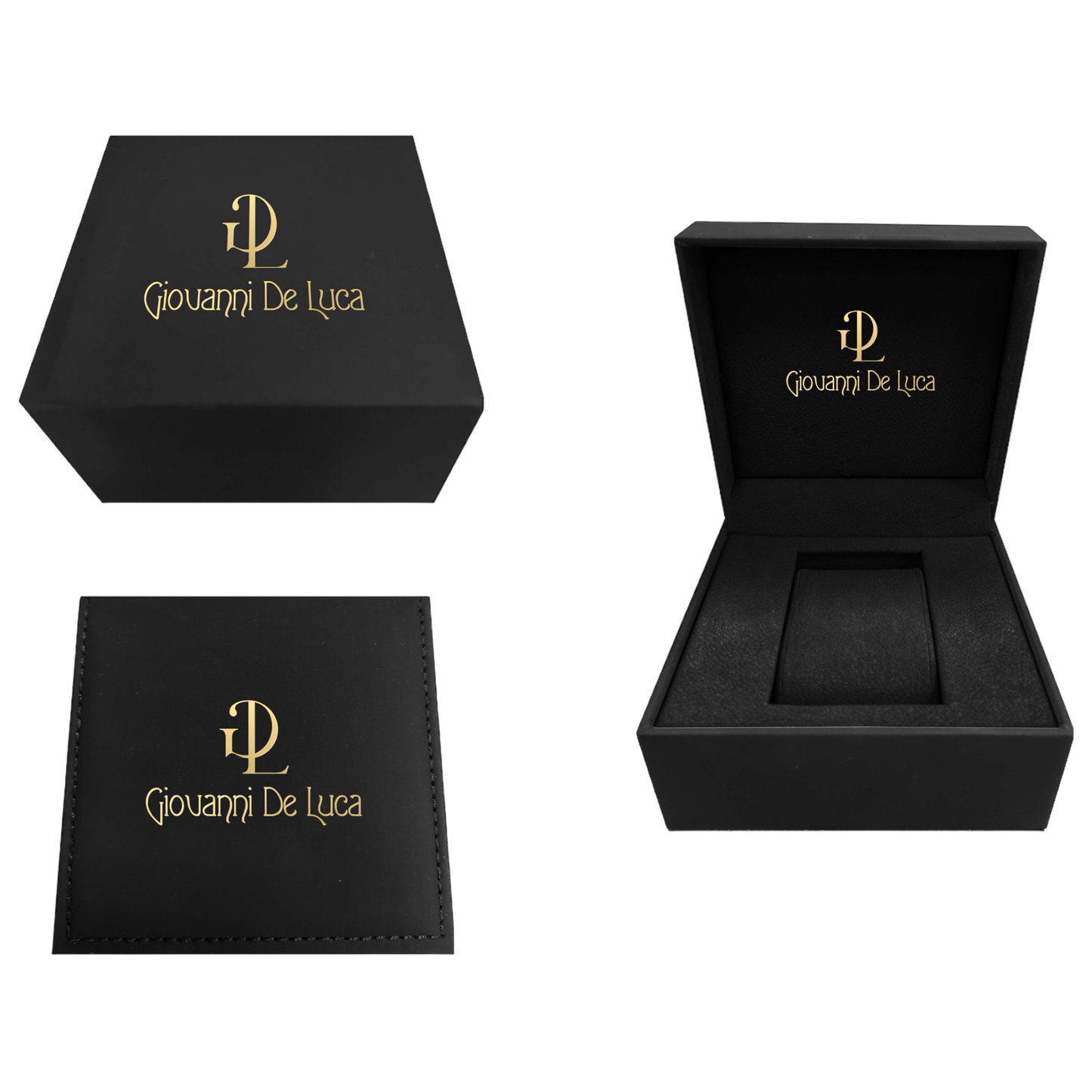 ساعة GDL بمينا بولي كربون باللون الأسود