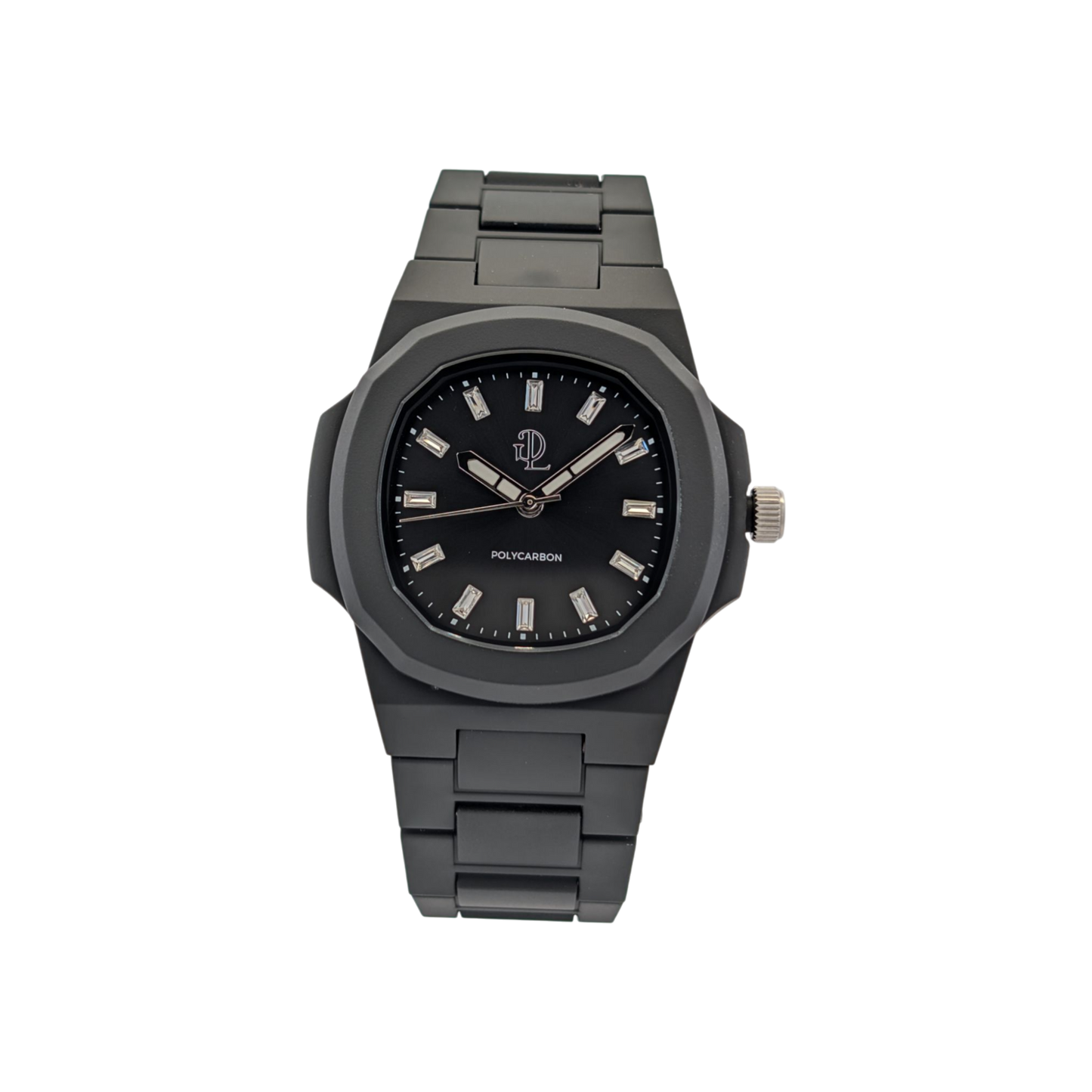 Orologio Indici in Cristallo Nero