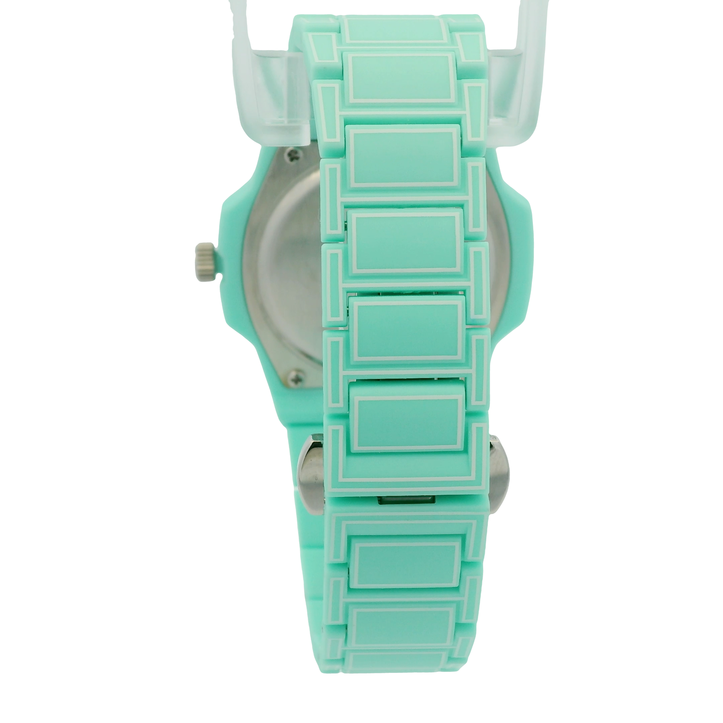 Orologio da polso moderno verde acqua, design minimalista