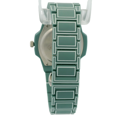 Orologio da Polso Verde Acqua Design Ottagonale Moderno
