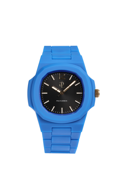 Orologio Blu Polycarbon Nero Dial