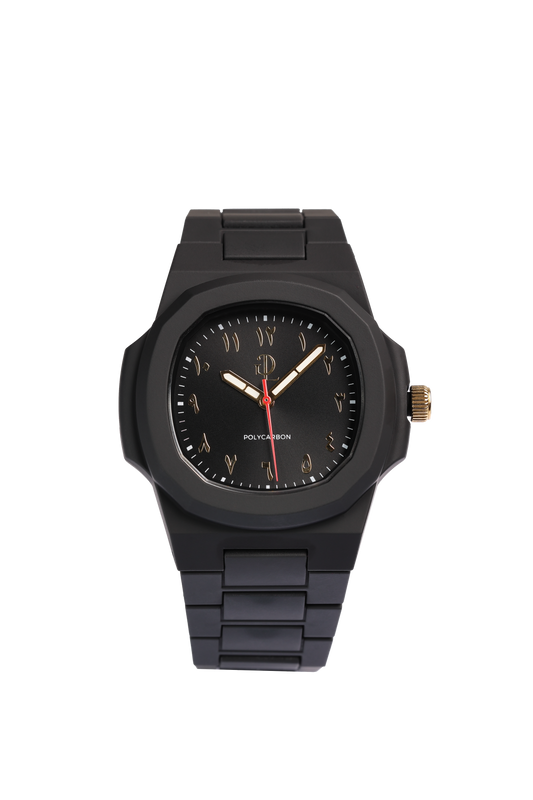 GDL Watch Habibi Polycarbon  Arabic Nero Dial