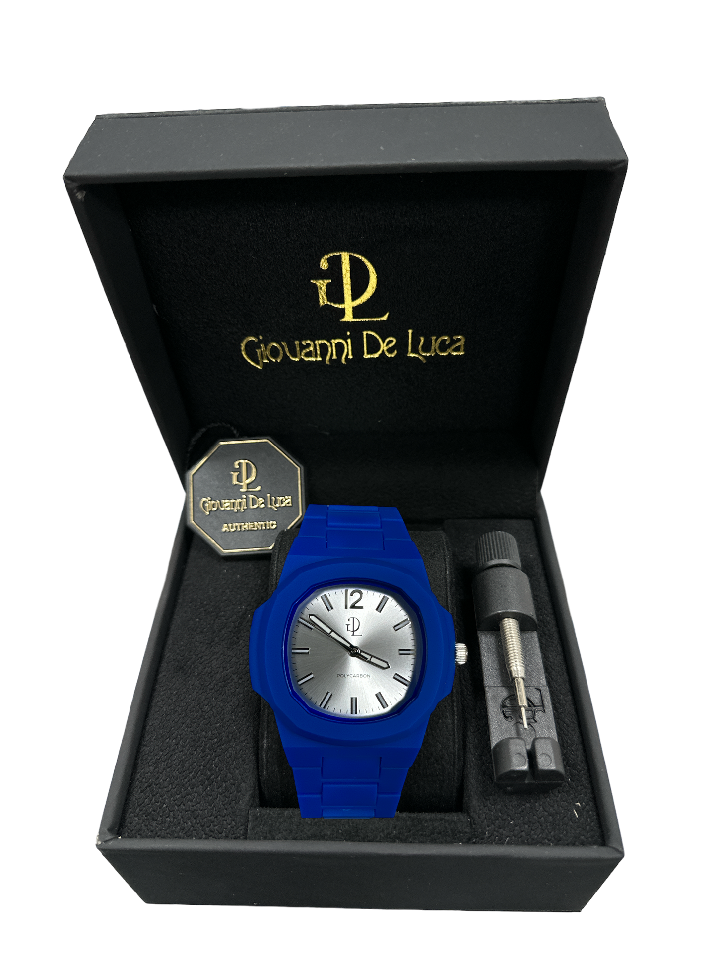 GDL Watch Blu Polycarbon  Argento Dial