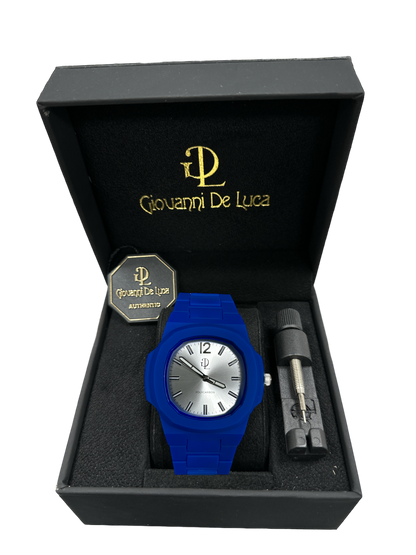 GDL Watch Blu Polycarbon  Argento Dial