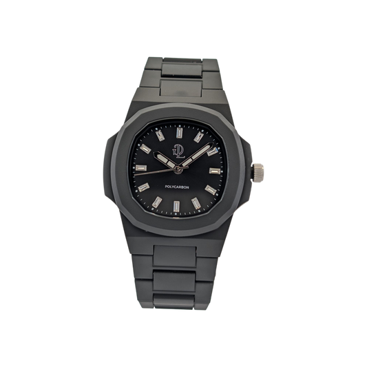 Orologio Indici in Cristallo Nero