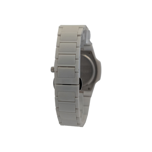 GDL Watch White Polycarbon  Argento Dial