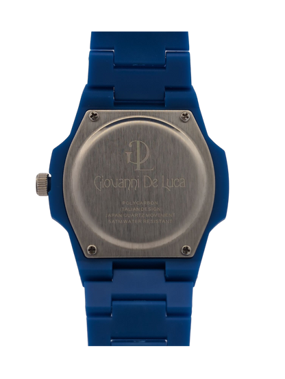 Orologio Indici in Cristallo Blu