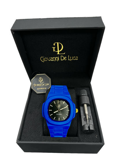 Orologio Blu Polycarbon Nero Dial