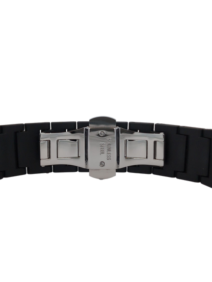 GDL Orologio Quadrante acquamarina : Cassa 40.5mm x 8.8mm, Meccanismo al Quarzo, Impermeabile 5 ATM, Leggero 40g, Finitura Soft Touch, Cinturino Nero, Vetro LumiNova, Quadrante Analogico