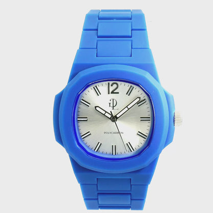 GDL Watch Blu Polycarbon  Argento Dial