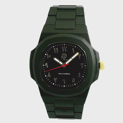 GDL Watch Habibi Polycarbon  Arabic Nero Dial