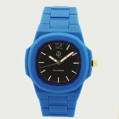 Orologio Blu Polycarbon Nero Dial
